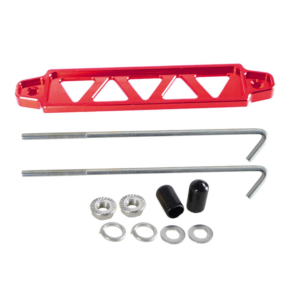 12.1 10" Battery Hold Down Sets,With Billet Aluminum Battery Tie Down Bracket And 18-8(304) Stainless Steel J bolts - Сурет 1