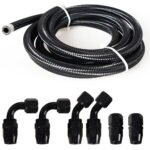 10/16/20FT 6AN CPE Fuel line Hose Braided Nylon Stainless Steel Oil Gas – Vaizdas 29