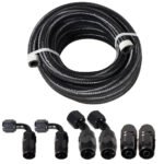10/16/20FT 6AN CPE Fuel line Hose Braided Nylon Stainless Steel Oil Gas – Vaizdas 10