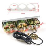 2'' 52mm Mechanical Chrome Triple Gauge Set Water Temp Oil Pressure Volt Meter - Billede 3