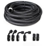 10/16/20FT 6AN CPE Fuel line Hose Braided Nylon Stainless Steel Oil Gas – Vaizdas 43