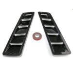 ⁦2PCS Universal Car Hood Vent Louver Scoop Cover Air Flow Intake Cooling Panel⁩ - الصورة ⁦5⁩