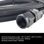 ⁦6AN Flexible PTFE Transmission Cooler Hose Lines Fitting⁩ - الصورة ⁦7⁩