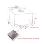 ⁦GSTP 15 Gallon Aluminum Street/Drift/Strip/Racing Fuel Cell Gas Tank+ Level Sender⁩ - الصورة ⁦7⁩