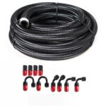 10/16/20FT 6AN CPE Fuel line Hose Braided Nylon Stainless Steel Oil Gas – Vaizdas 39