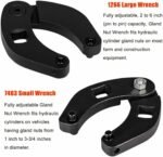 Adjustable Gland Nut Wrench 1266 +7463 Spanner Tool Set for Hydraulic Cylinder - 圖片 5