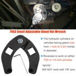 Adjustable Gland Nut Wrench 1266 +7463 Spanner Tool Set for Hydraulic Cylinder - 圖片 7