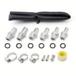 Baffled Oil Catch Can Kit Reservoir Tank with Breather Filter - Сурет 8