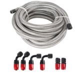 10/16/20FT 6AN CPE Fuel line Hose Braided Nylon Stainless Steel Oil Gas – Vaizdas 31