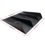 Black Rear Bumper Diffuser Shark ABS 4-Fin Spoiler Lip Splitter For Mazda Miata – Vaizdas 2