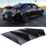 Black Rear Bumper Diffuser Shark ABS 4-Fin Spoiler Lip Splitter For Mazda Miata – Vaizdas 5
