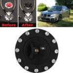 Black Fire-Resistant Gas Tank Filler Cap 150mm with Air Vent - Compatible with Honda CBR, CB Series - Сурет 5