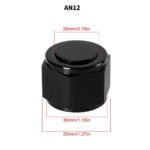 ⁦2PCS 4/6/8/10/12 AN Female Flare Fitting Cap Block Off Nut Aluminum For Fuel Systems⁩ - الصورة ⁦3⁩