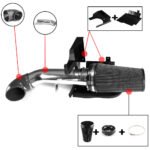 99-06 Chevy GMC V8 4.8L/5.3L/6.0L 4 inches Cold Air Intake Kit+Heat Shield - Billede 3