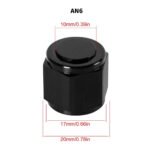 ⁦2PCS 4/6/8/10/12 AN Female Flare Fitting Cap Block Off Nut Aluminum For Fuel Systems⁩ - الصورة ⁦6⁩