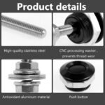 4 X Push Button Quick Release Hood Bonnet Pins Lock Clip Car Bumper Latch Kit - 圖片 12