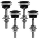 4 X Push Button Quick Release Hood Bonnet Pins Lock Clip Car Bumper Latch Kit - 圖片 4