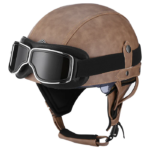 Retro German Motorcycle Half Helmet DOT Certified - I06 - Ảnh 8