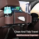 Multifunctional Nappa Leather Car Backseat Organizer - 圖片 3