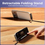 ⁦🔥Last Day 60% OFF - ⚡2-in-1 Invisible Holder Charger Cable – 240W Fast Charging Cord with Built-In Phone Stand⁩ - الصورة ⁦4⁩