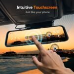 WOLFBOX G900Pro 12MP WiFi Touch Screen Rear View Mirror Dash Cam Smart Mirror RHD - Сурет 6