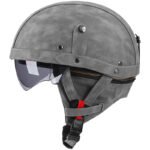 Retro German Motorcycle Half Helmet DOT Certified - I06 - Ảnh 14