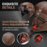 Retro German Motorcycle Half Helmet DOT Certified - I06 - Ảnh 6