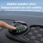 Woyuosn Multifunction Car Mat with Phone Holder Hidden Number Plate - Сурет 6